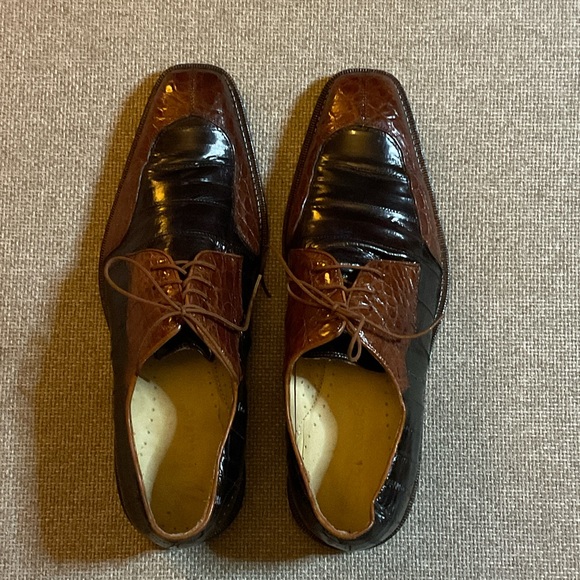 Studio Belvedere Brown Genuine Crocodile Men\'s Shoes main image 5
